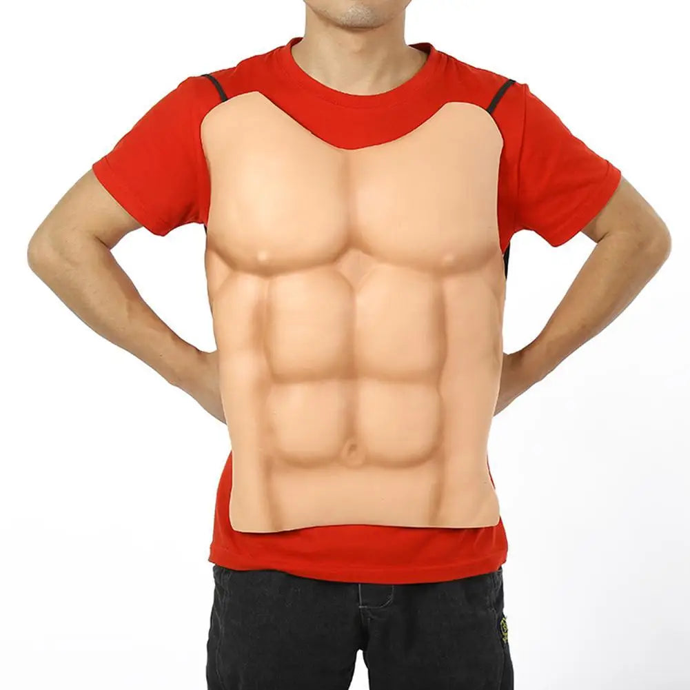 EVA Men Realistic Chest Fake Skin Chest Muscle Lifelike Human Body DIY Costume Cosplay Props Party Halloween Decoration-Dollar Bargains Online Shopping Australia
