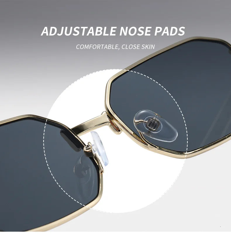 Men's Sunglasses Fashion Rectangle Women metal Luxury Brand Sun glasses-Dollar Bargains Online Shopping Australia