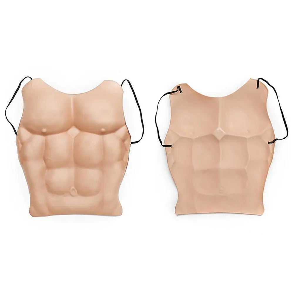 EVA Men Realistic Chest Fake Skin Chest Muscle Lifelike Human Body DIY Costume Cosplay Props Party Halloween Decoration-Dollar Bargains Online Shopping Australia