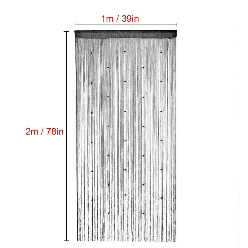 100*200cm Luxury Crystal Beaded String Door Curtain Window Room Divider Home Decoration Drapes Living Room Window Curtain