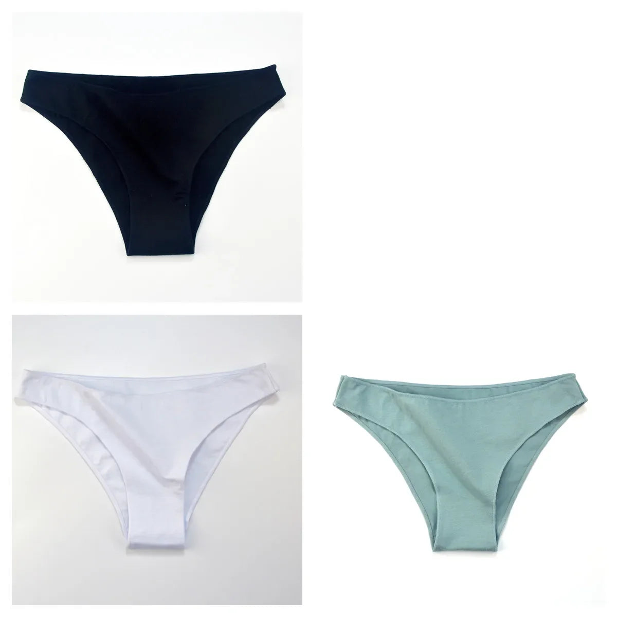 3Pcs Cotton Underwear Seamless Panties For Women Low Rise Briefs Female Solid Color Comfort Pantys Breathable Lingerie