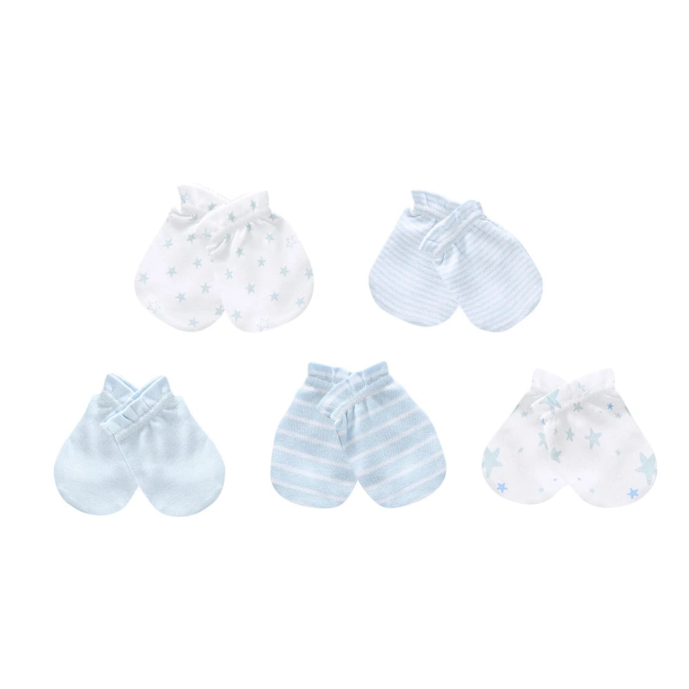 Newborn Baby Hat and Mittens Girl Boy Cap Comfy Infant Hat & Gloves Cotton Toddler Baby Accessorise For 0-6M-Dollar Bargains Online Shopping Australia