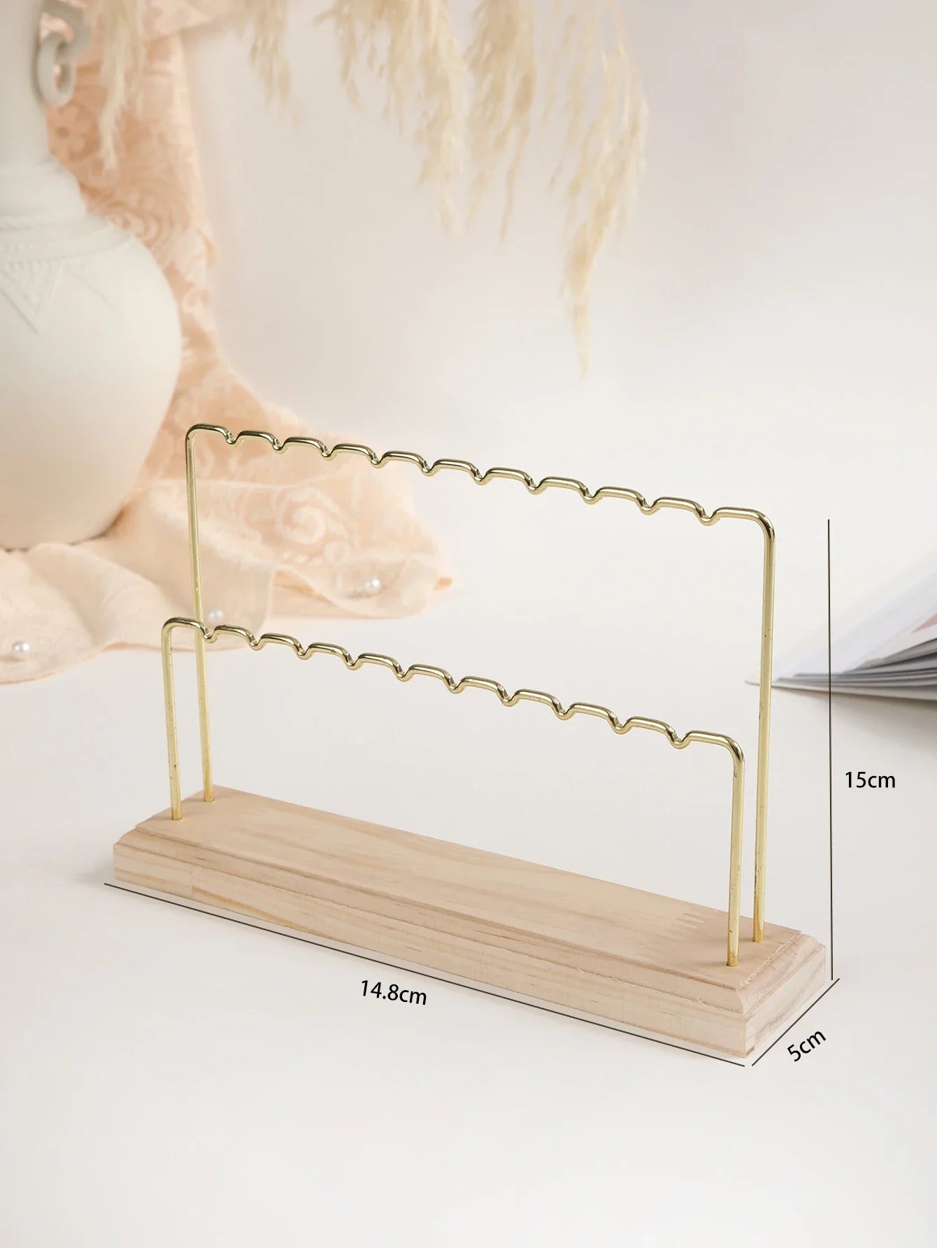 Double-deck Earrings Ring Necklace Watch Jewelry Shelf Jewelry Stand Counter Pendant Jewelry Display Stand-Dollar Bargains Online Shopping Australia