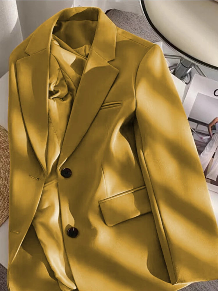 Women Jackets Pink Small Suit Women's Coat Casual Small Loose Small Suit Women's Design Sense Blazer Women-Dollar Bargains Online Shopping Australia