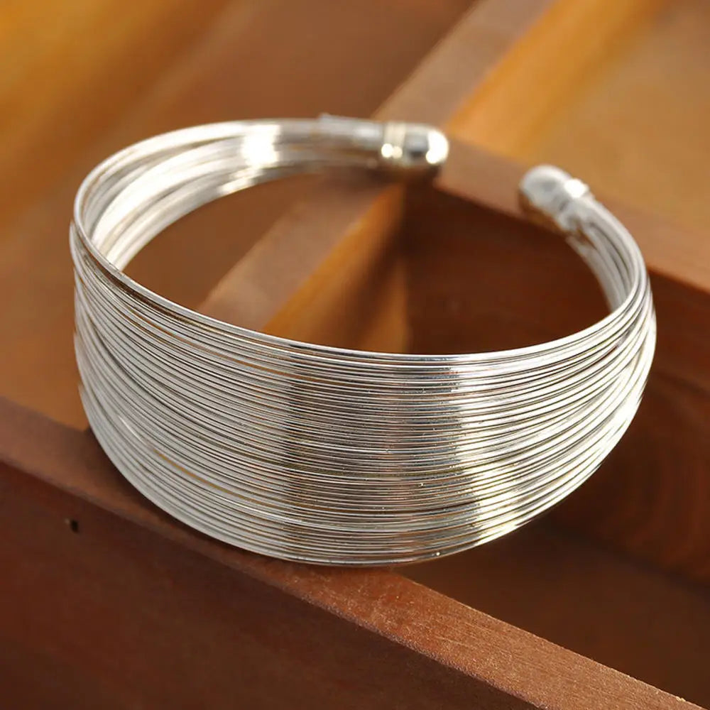 Women Gifts Bracelet Chains Stainless Steel 3 Color Set Bracelets Bangles Accessory Bracelets-Dollar Bargains Online Shopping Australia