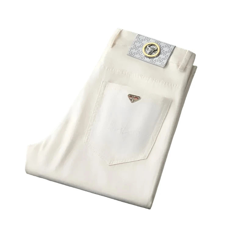 Men Casual Long Trousers Male Suit Pants Business Solid Summer Straight Pants Big Size-Dollar Bargains Online Shopping Australia