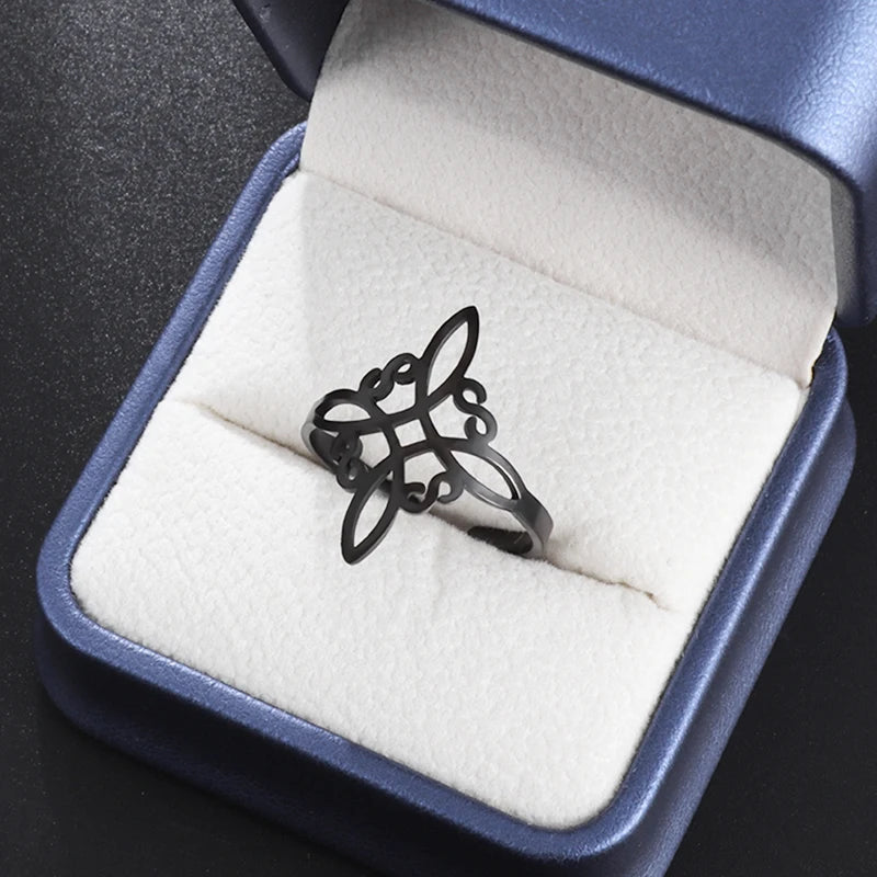 Witch Knot Necklace Stainless Steel Magic Knot Pagan Witchcraft Symbols Pendant Celtic Knot Necklace Jewelry Gifts for Women-Dollar Bargains Online Shopping Australia