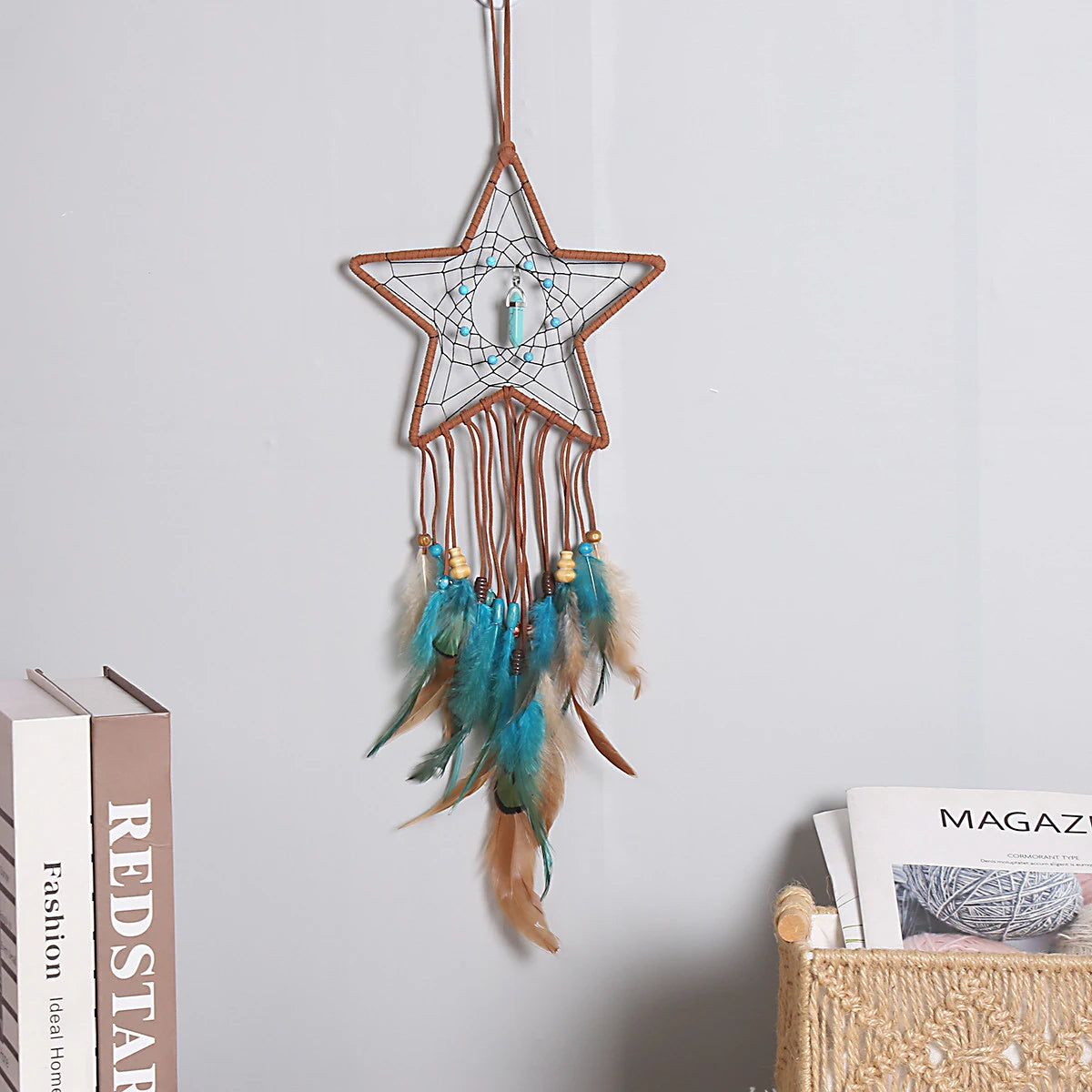 Aesthetic Dream Catcher Room Wall Decor Art Handmade Feather Life Tree Luxury Decorative Items For Home Decorations Accessories-Dollar Bargains Online Shopping Australia