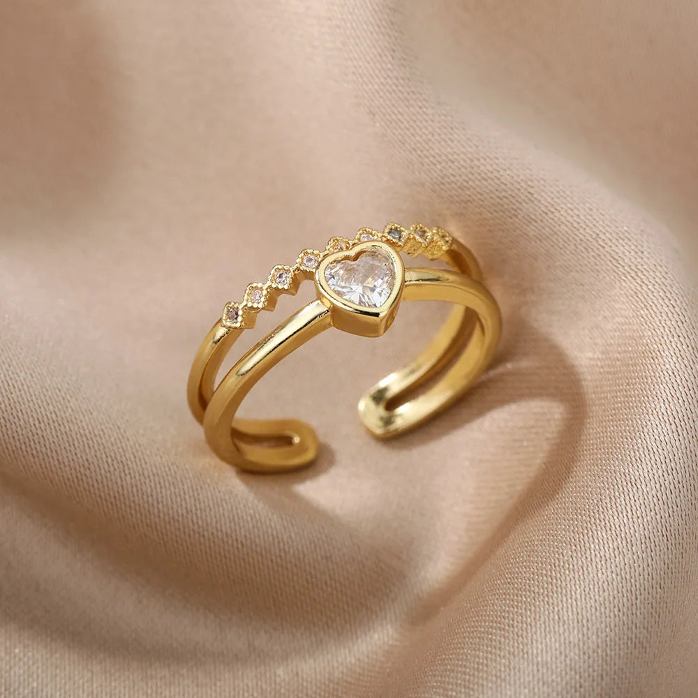 Lucky Turkish Evil Eye Rings For Women Opening Stainless Steel Ring Luxury Wedding Couple Jewelry anillos mujer-Dollar Bargains Online Shopping Australia