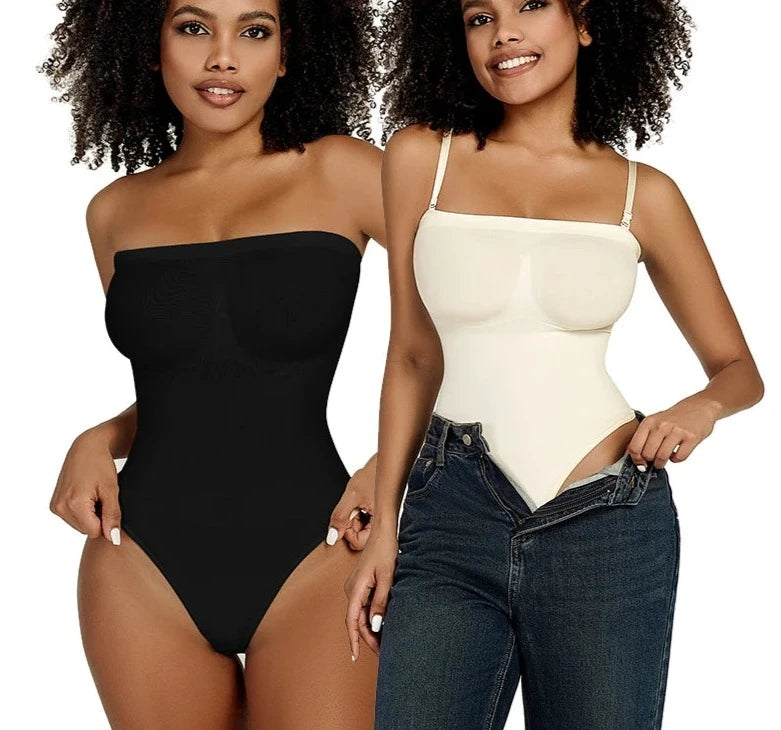 Off Shoulder Bodysuit Shapewear Women Waist Trainer Thongs Body Shaper Slimming Underwear Corset Fajas Colombianas-Dollar Bargains Online Shopping Australia