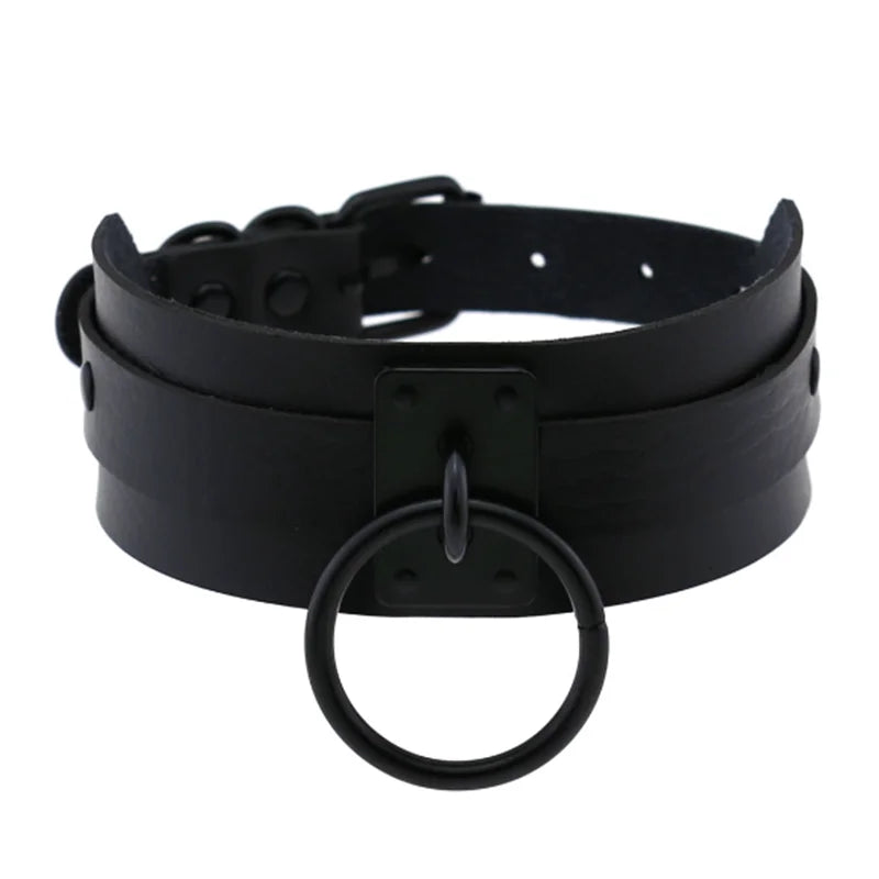Harajuku Cosplay Rivet Punk Rock Gothi Women Collar Sexy PU Leather Heart Cross Spike Hip Hop Bondage Choker Jewelry-Dollar Bargains Online Shopping Australia