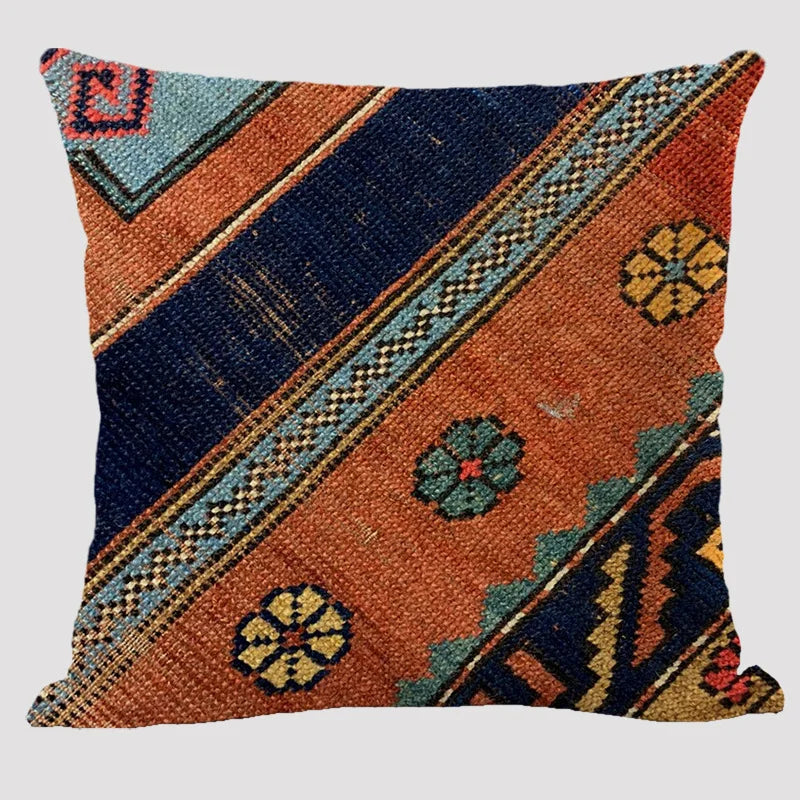 Bohemian Patterns Linen Cushions Case Multicolors Abstract Ethnic Geometry Print Decorative Pillows Case Living Room Sofa Pillow-Dollar Bargains Online Shopping Australia