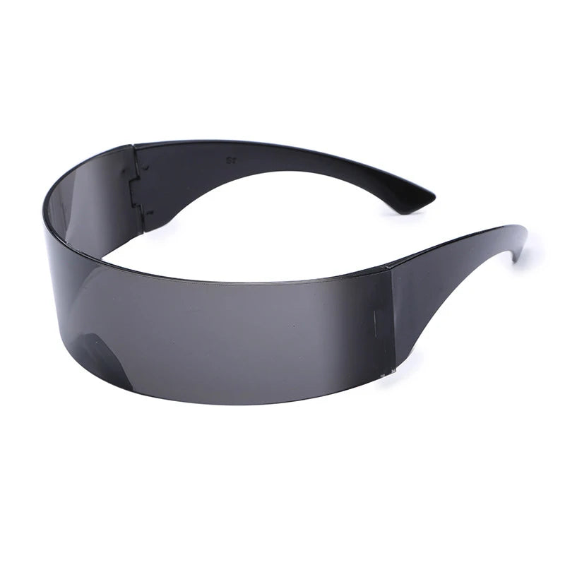Women Future Technology Sunglasses Y2K Laser Eyeglasses Anti UV400 One Peice Mirrored Lens Eyewear Glasses Men Glasses-Dollar Bargains Online Shopping Australia