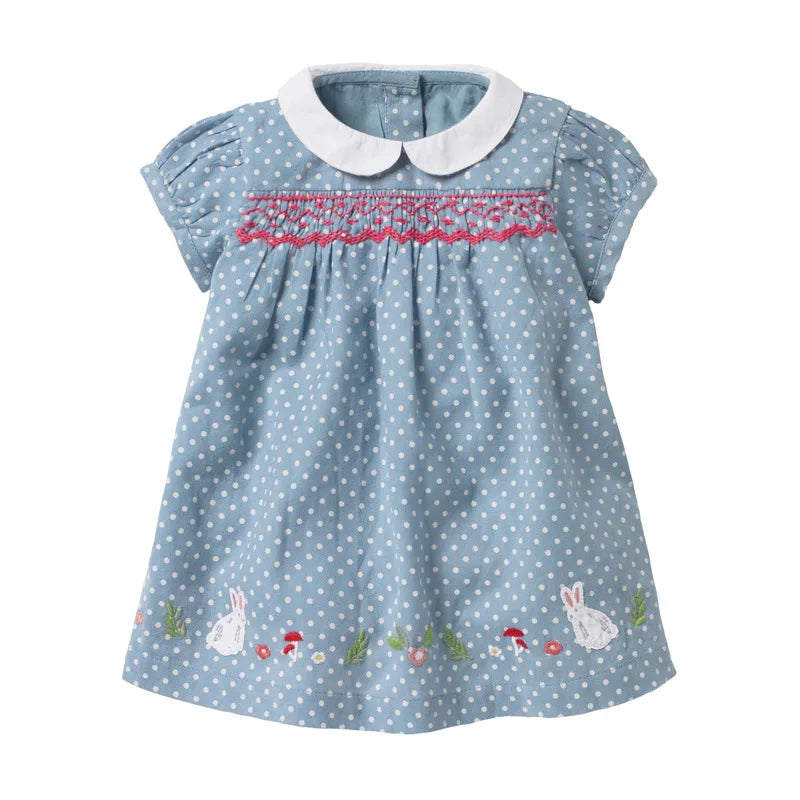 Girls Casual Clothes Cotton Lovely Kids Summer Dress for Toddler Infant Children-Dollar Bargains Online Shopping Australia