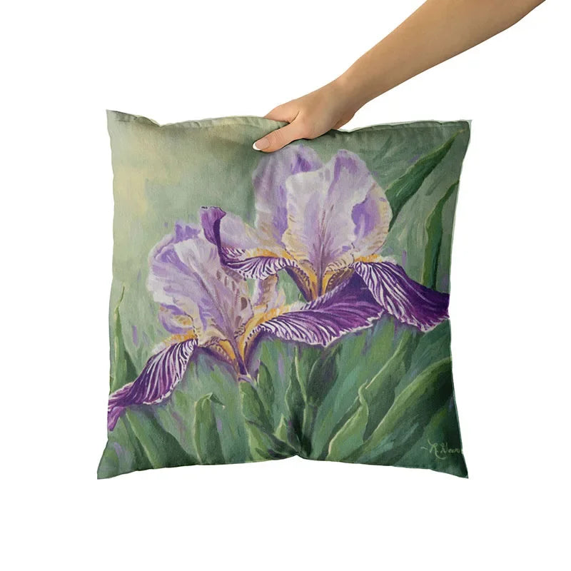 Happy Easter Day Purple Flower Pillow Case Hydrangea Lavender Rose Forest Pillowslip Cushion Covers Sofa Living Room-Dollar Bargains Online Shopping Australia