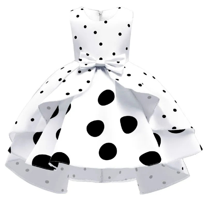 Baby Girls Flower Striped Dress For Girls Floral Wedding Party Dresses Kids Princess Christmas Dress Children Girls Clothing-Dollar Bargains Online Shopping Australia