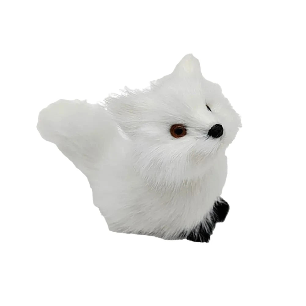 Simulation Rabbit Owl Cat Fox Ornament Furs Squatting Model Home Decoration Animal World with Static Action Figures Gift for Kid-Dollar Bargains Online Shopping Australia