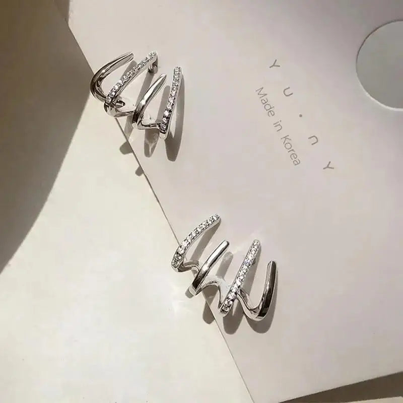 925 Silver Needle Korean Fashion Imitation Pear Earrings For Women Jewelry Luxury Women's Heart Stud Earrings-Dollar Bargains Online Shopping Australia