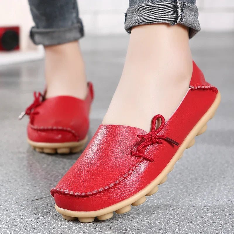 Shoes Women Moccasins Flats Woman Loafers Genuine Leather Female Shoes Slip On Ballet Nurse-Dollar Bargains Online Shopping Australia