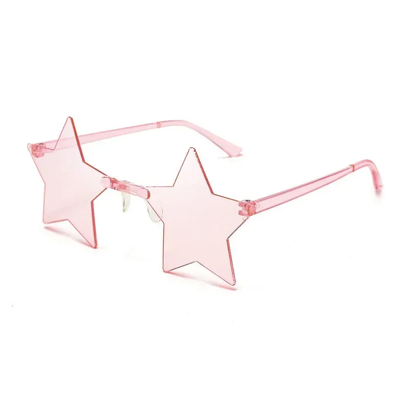 Star Sunglasses Ocean Color Frameless Personality Dazzle Ball Sun Candy Color One Mirror-Dollar Bargains Online Shopping Australia