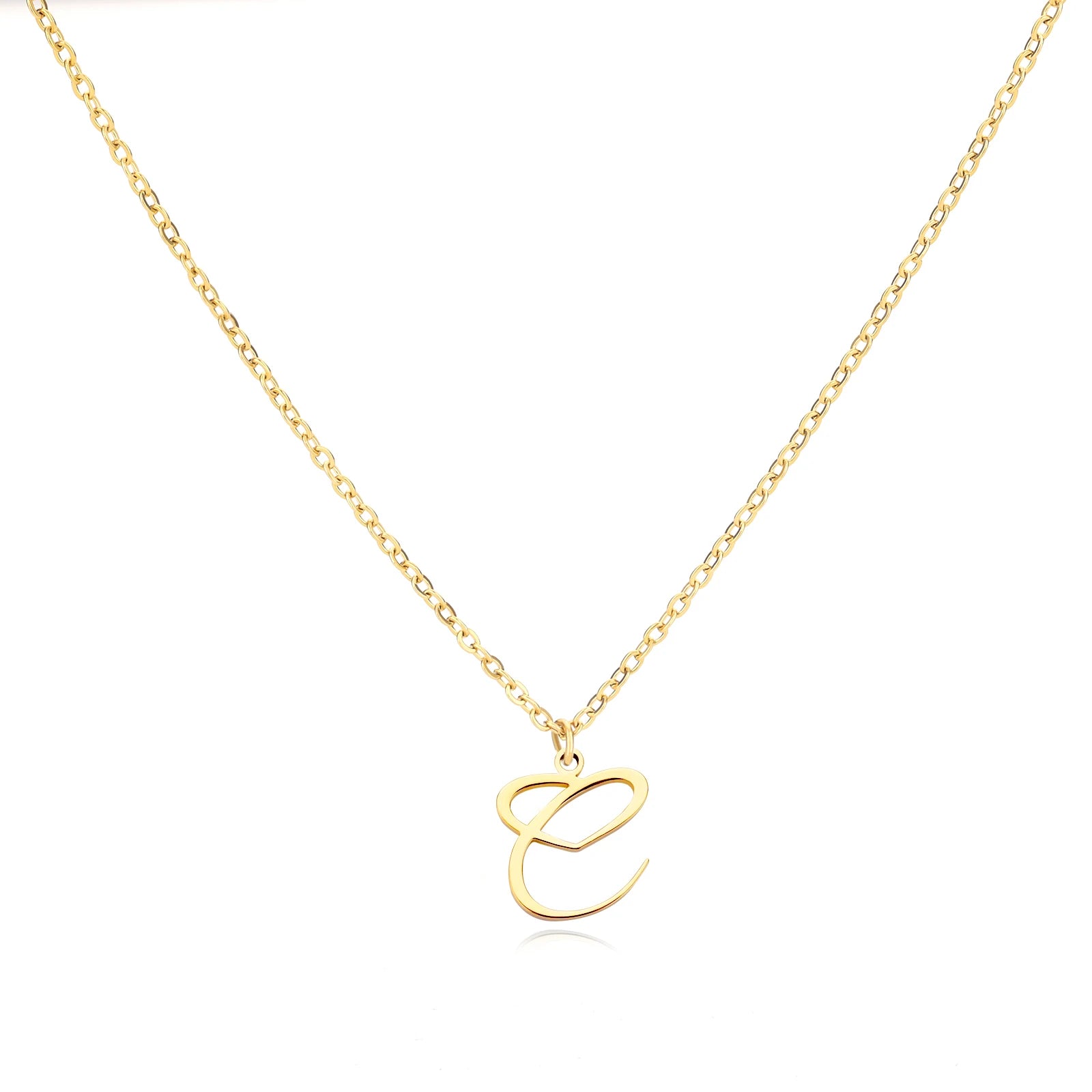 Heart Initial Letter Necklace for Women Gold Color Stainless Steel Necklace Jewelry Wedding Birthday-Dollar Bargains Online Shopping Australia