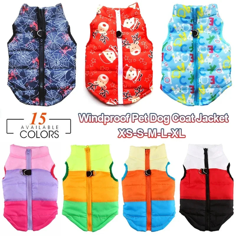 Winter Warm Pet Clothes For Small Dogs Windproof Pet Dog Coat Jacket Padded Clothing for Yorkie Chihuahua Puppy Cat Outfit Vest-Dollar Bargains Online Shopping Australia