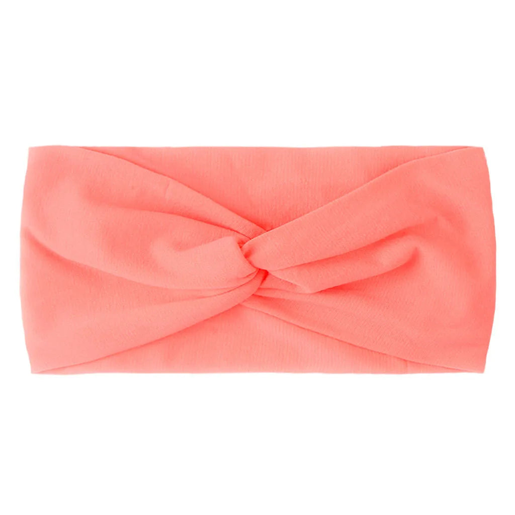 Solid Color Baby Headband Girls Twisted Knotted Soft Elastic Baby Girl Headbands Hair Accessories Large Size-Dollar Bargains Online Shopping Australia