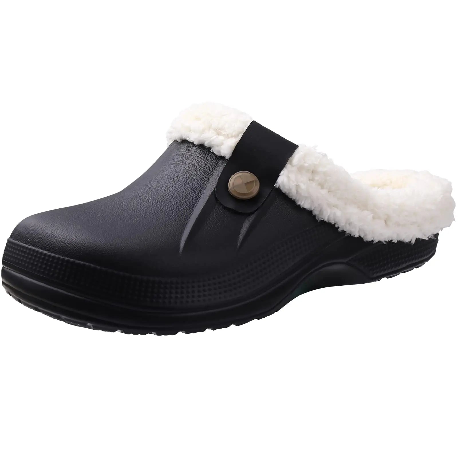 Plush Fur Clogs Slippers For Women Men Winter Soft Furry Slippers Waterproof Garden Shoes Multi-Use Indoor Home Shoes-Dollar Bargains Online Shopping Australia