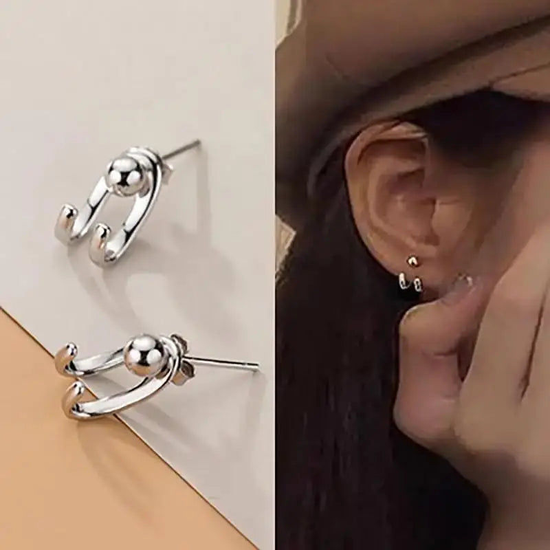 925 Silver Needle Korean Fashion Imitation Pear Earrings For Women Jewelry Luxury Women's Heart Stud Earrings-Dollar Bargains Online Shopping Australia