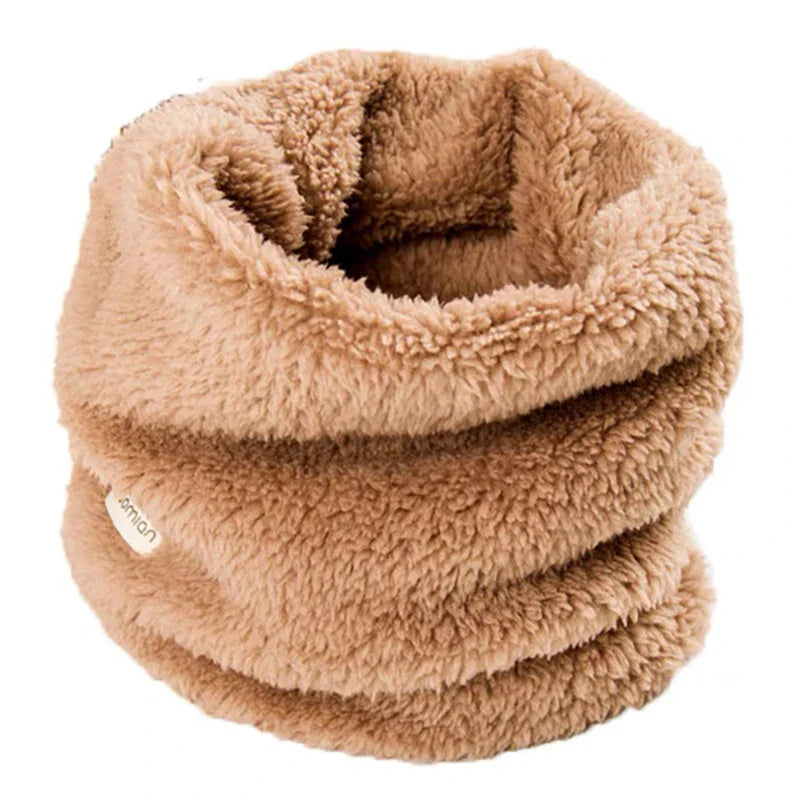 Velvet Girls Neck Scarf Toddler Winter Scarf Thick Warm Boys Baby Plush Collar Children Ring Scarf Baby Winter Baby Accessories