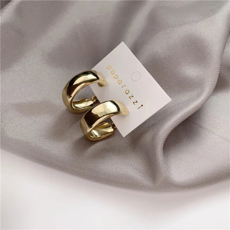 Simple Temperament Circle Pearl Earrings Fashion Small Versatile Earrings Women's Jewelry-Dollar Bargains Online Shopping Australia
