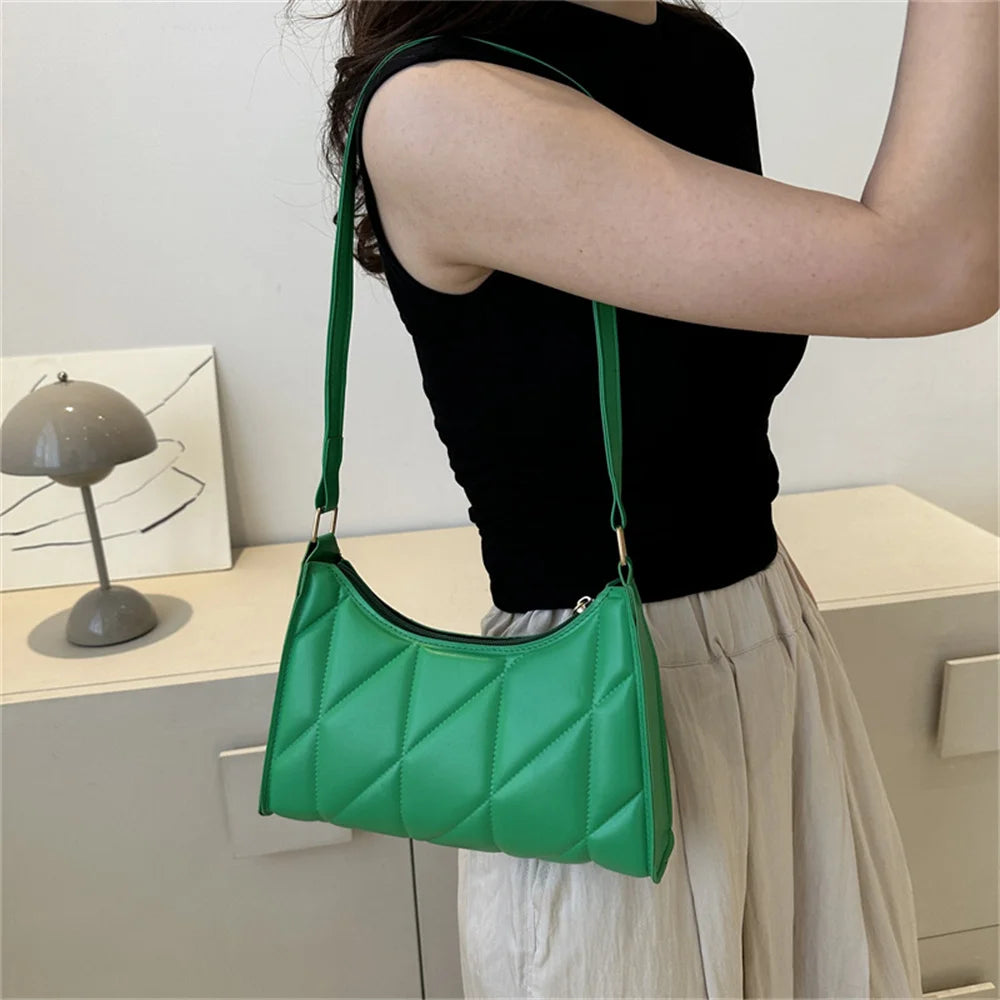 Black Trendy Women Shoulder Bag Pu Handbags Crossbody Bags Small Handle Bags Shopper Clutch Purse Niche Chain Armpit Bag-Dollar Bargains Online Shopping Australia