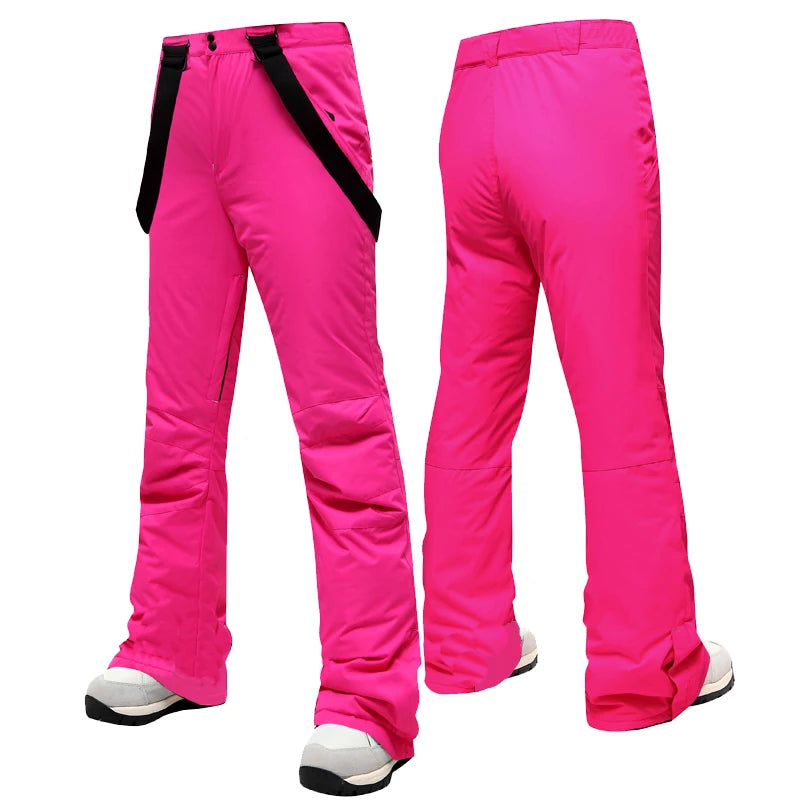 Ski Pants Women Thicken Windproof Waterproof Winter Snow Pants Outdoor Sports Snowboarding Warm Breathable Overalls-Dollar Bargains Online Shopping Australia