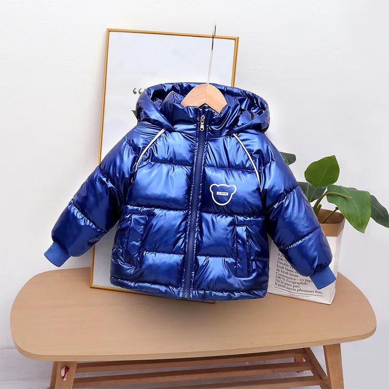 Winter coat hooded Down jacket thickened cartoon print childrens clothes-Dollar Bargains Online Shopping Australia