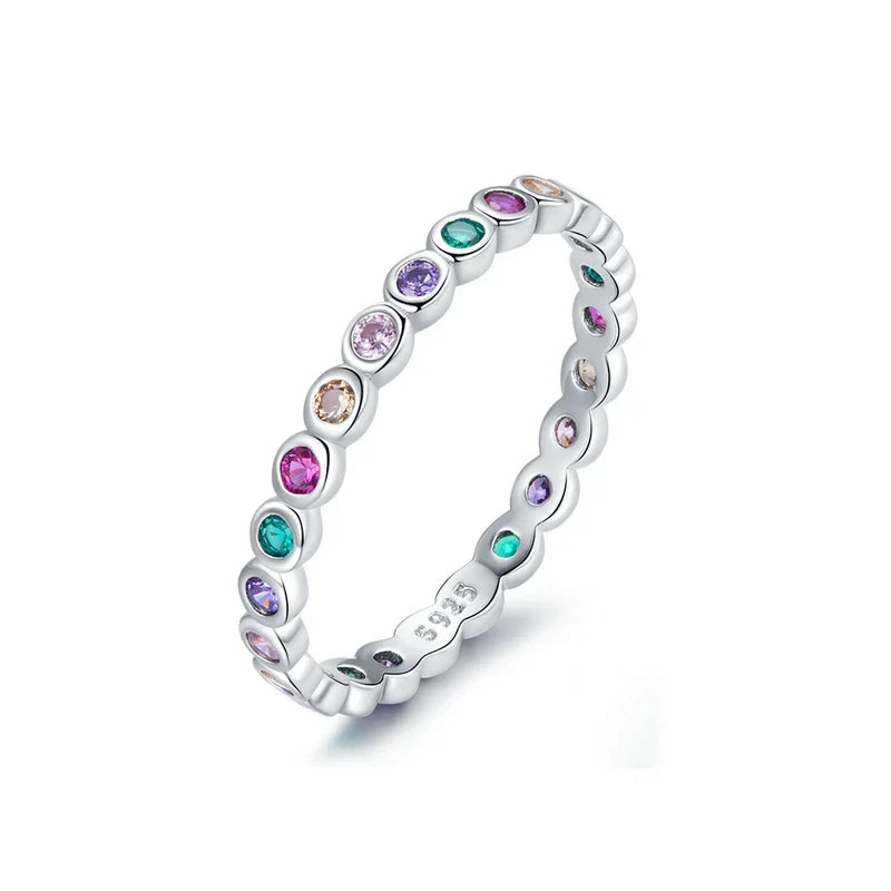 Sterling Silver Simple Rings For Women Wedding Engagement Heart Rings