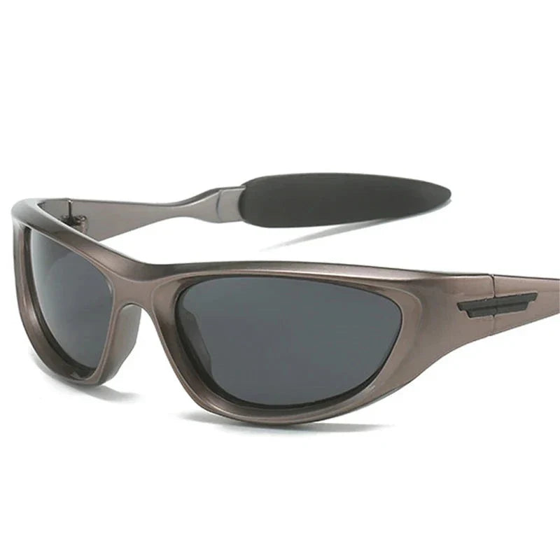 Y2K Cat Eye Men Polarized Sport Sunglasses Shades UV400 Fashion Punk Goggles Luxury Women Driving Sun Glasses