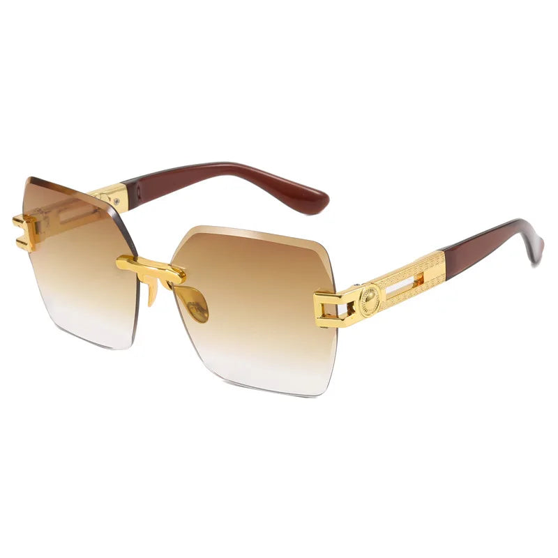 sunglasses Women Borderless Trimming Square Sun Glasses Lady's Summer Trend Eyewear UV400-Dollar Bargains Online Shopping Australia