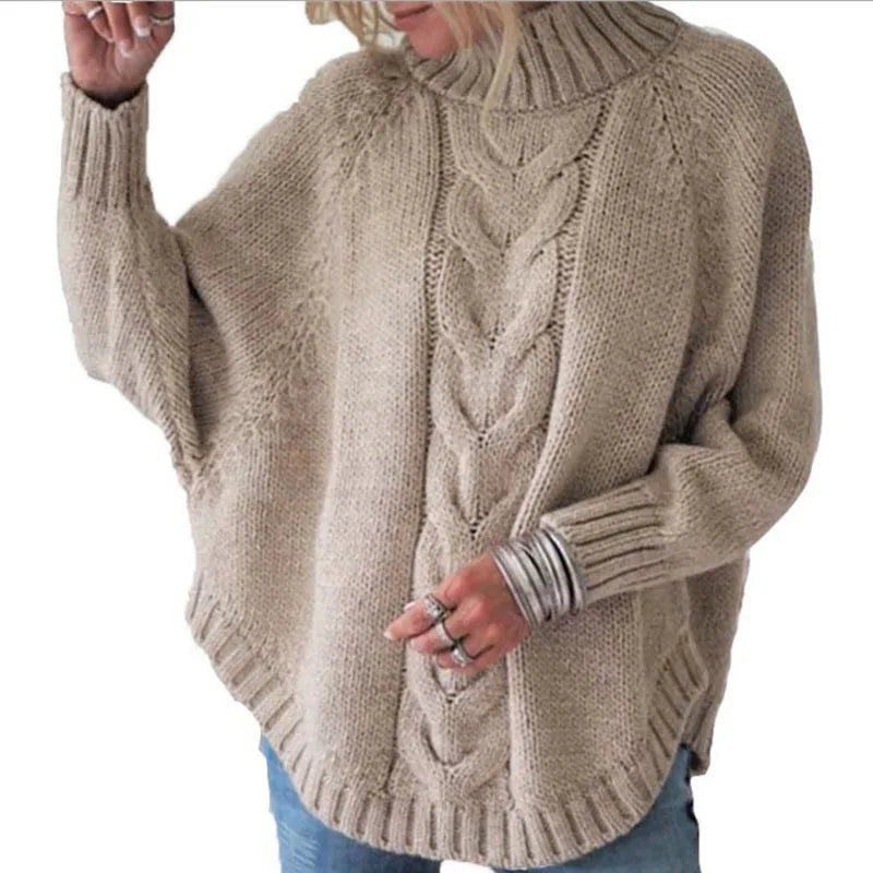 Women Sweater Casual Pullovers Basics Knitted Loose O-neck Batwing Sleeve Elegance Sweet Female Clothing-Dollar Bargains Online Shopping Australia