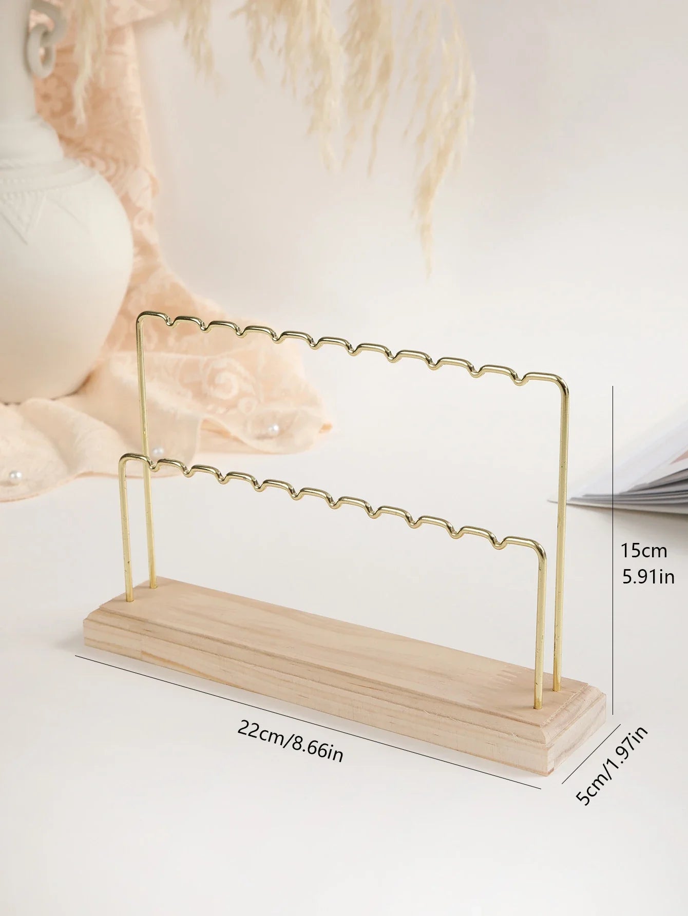 Double-deck Earrings Ring Necklace Watch Jewelry Shelf Jewelry Stand Counter Pendant Jewelry Display Stand-Dollar Bargains Online Shopping Australia