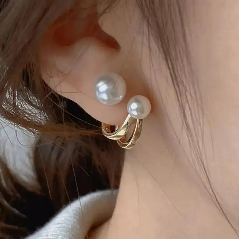 925 Silver Needle Korean Fashion Imitation Pear Earrings For Women Jewelry Luxury Women's Heart Stud Earrings-Dollar Bargains Online Shopping Australia