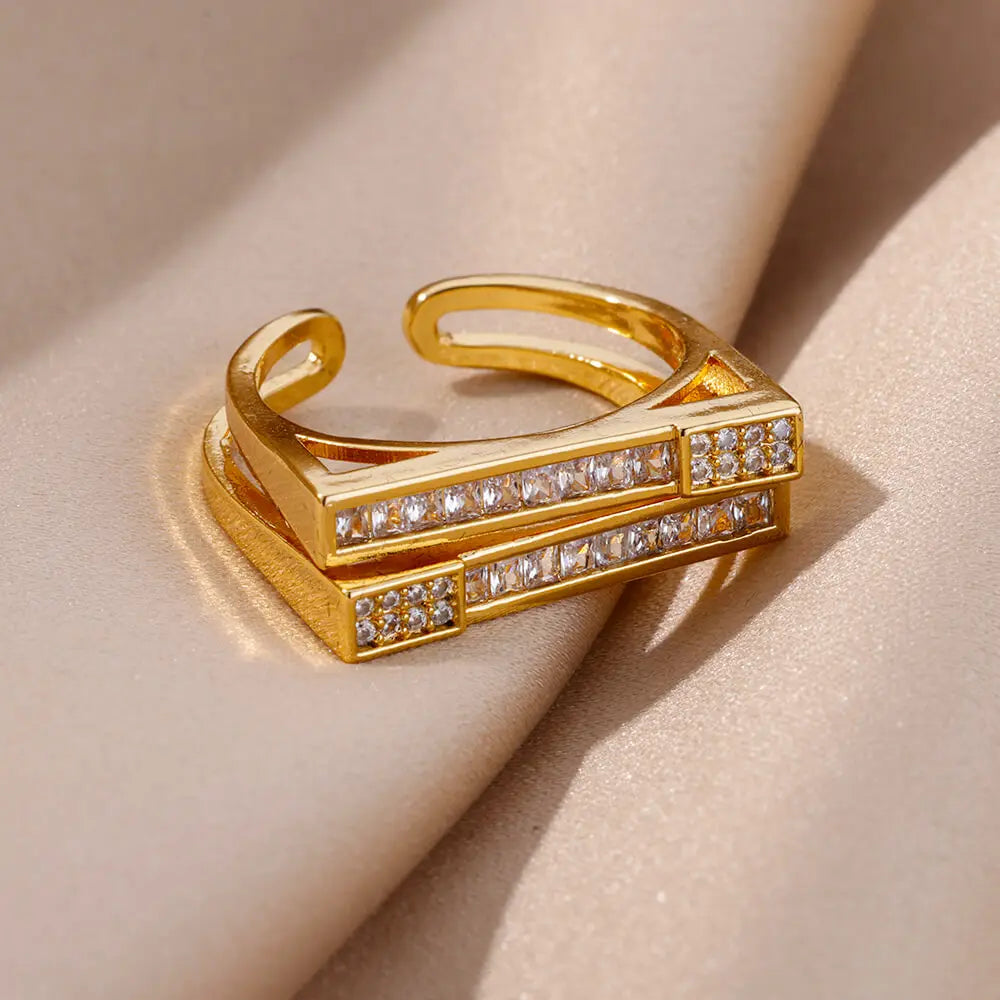 Lucky Turkish Evil Eye Rings For Women Opening Stainless Steel Ring Luxury Wedding Couple Jewelry anillos mujer-Dollar Bargains Online Shopping Australia