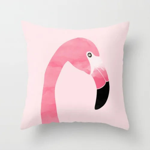 Pink Pillow Flamingo Backrest Headboard Decorative Cushion Nordic Style Office Nap Pillow Car Lumber Pad cute pillow removable-Dollar Bargains Online Shopping Australia