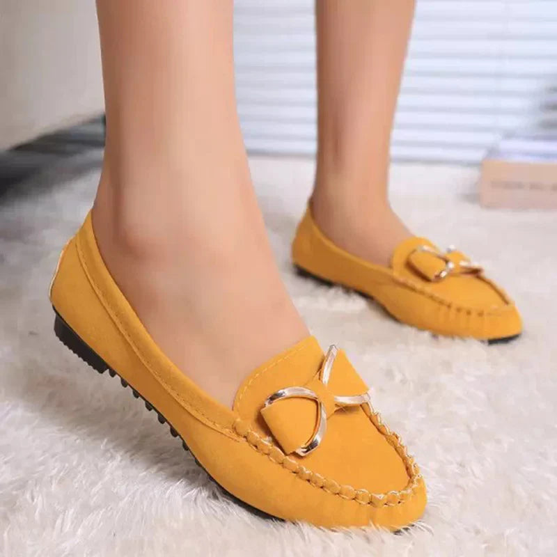 Elegant Butterfly-Knot Comfortable suede loafers Boat Shoes Comfort Slip-On Casual Walking Flats-Dollar Bargains Online Shopping Australia