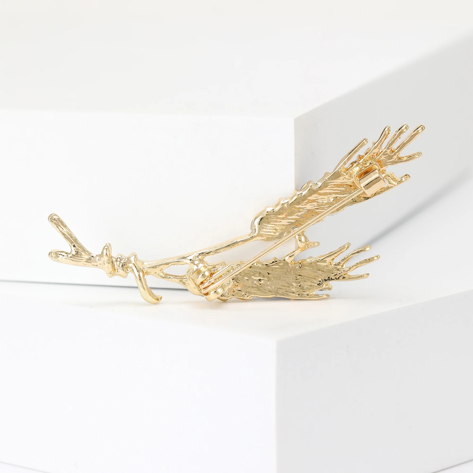 Brooch Men Women Meaningful Wheat Flag Rhinestone Badge Delicate Gift For New Year-Dollar Bargains Online Shopping Australia
