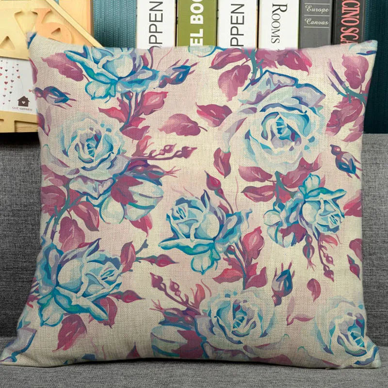 Nordic plant print cushion home decorative pillow 45x45cm pillowcase Modern sofa Decor tropical leaves seat back-Dollar Bargains Online Shopping Australia