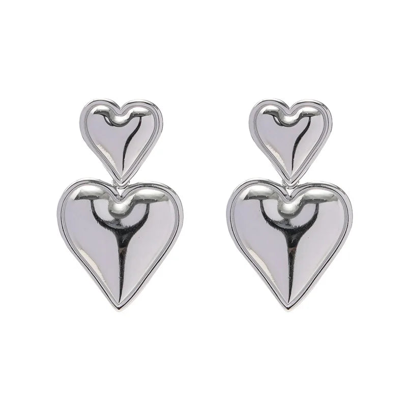 Round Chunky Earrings for Women Lightweight Smooth Metal Open Thick Hoops-Dollar Bargains Online Shopping Australia