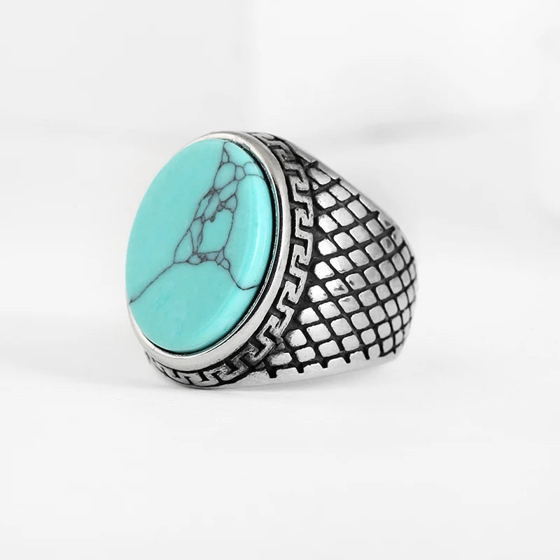 Stainless Steel Jewelry Ring Men Black Stone Rings Charm Fashion Male Women Finger Band Engagement Wedding Gift-Dollar Bargains Online Shopping Australia