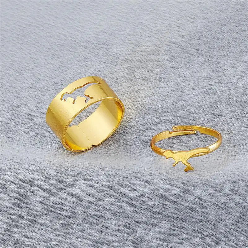 Silver Color Butterfly Rings For Women Men Lover Couple Ring Set Friendship Engagement Wedding Band Open Ring-Dollar Bargains Online Shopping Australia