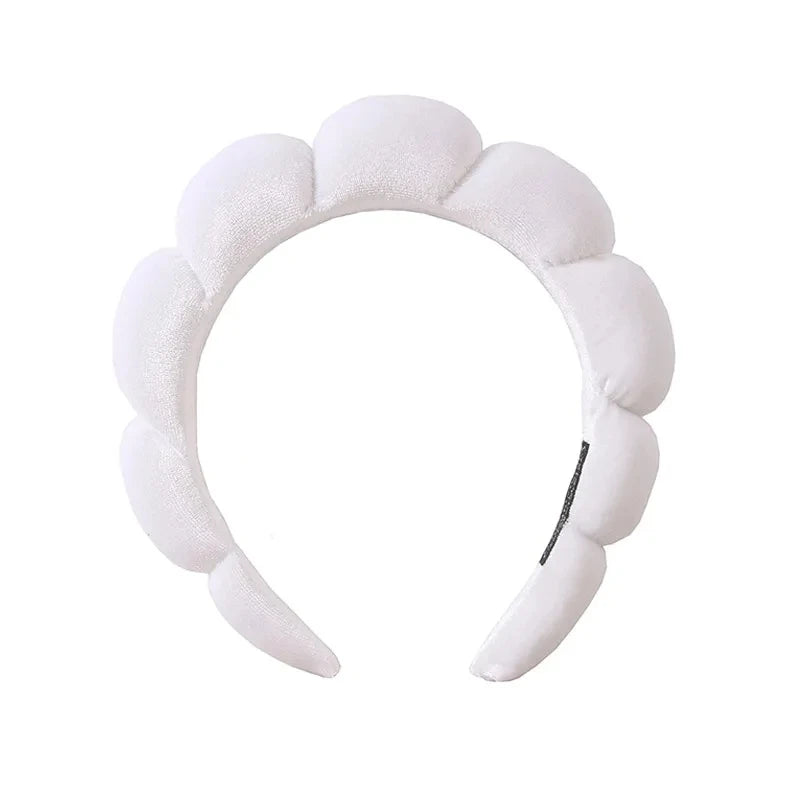 Makeup Headband Puffy Sponge Spa Head Bands for Women Girls Washing Face Skincare Yoga Facial Mask Sport Hairbands Headwear-Dollar Bargains Online Shopping Australia