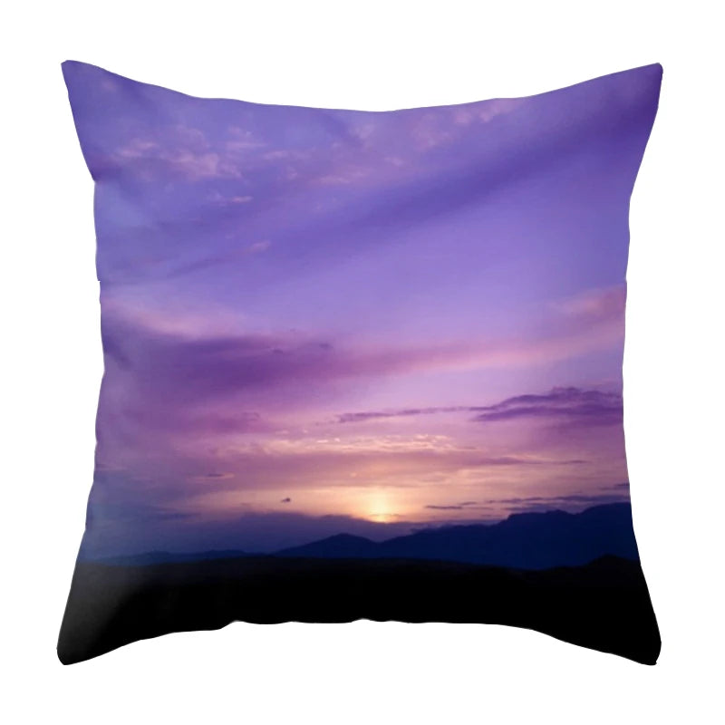 Nordic sofa cushion cover plush pillow cover purple pattern cushion cover living room office nap pillow cover-Dollar Bargains Online Shopping Australia